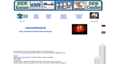 Desktop Screenshot of kaminkerze.de